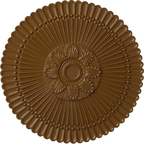 Ekena Millwork Nexus Ceiling Medallion (Fits Canopies up to 2 3/4"), Hand-Painted Smokey Topaz, 30"OD x 1 1/4"P CM30NESTF - main